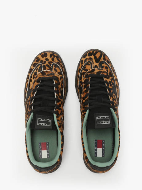 Sneakers Uit Leder Tommy hilfiger Bruin women 29040K7 ander zicht 3